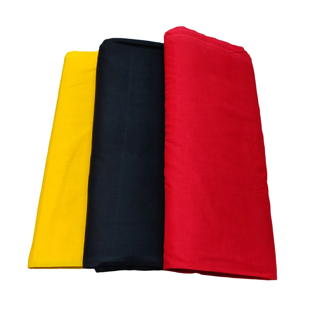 Kain Cotton Putih Dan Warna 36" - 100% Cotton