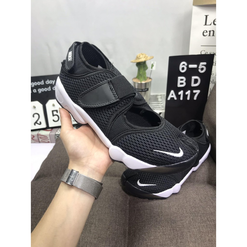 Nike Air Rift BR Black Ninja Velcro Toe 