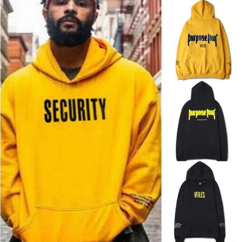 mens yellow hoodie sweatshirt