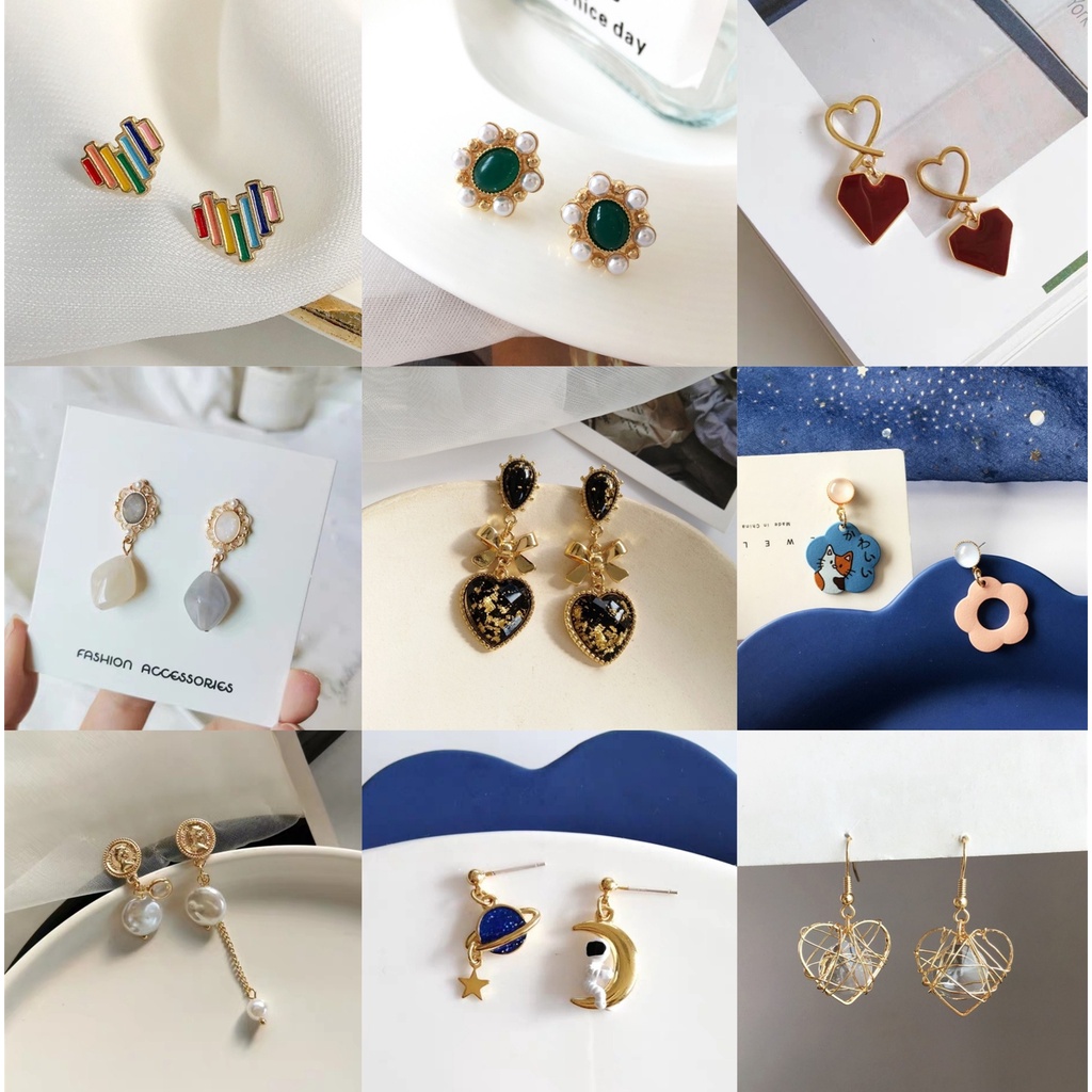 ①【Ready Stock】S925 Silver ear acupuncture Fashion Classic Earring, S925银耳针时尚造型耳环（现货）❤