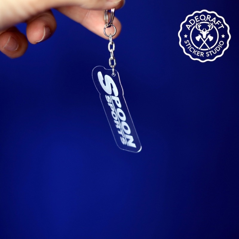 Spoon Sport Honda spoon clear acrylic keychain engrave Shopee Malaysia