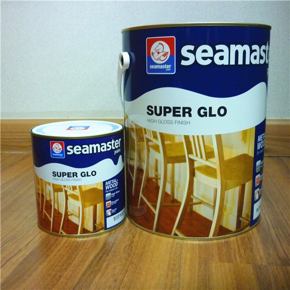 Seamaster Super Glo High Gloss Finish Paint for Steel or Wood 1 liter ...