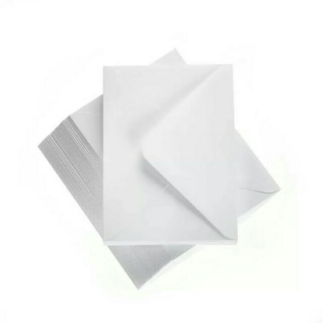 White Envelope 4 inch x 6 inch (10 PCS) | Shopee Malaysia