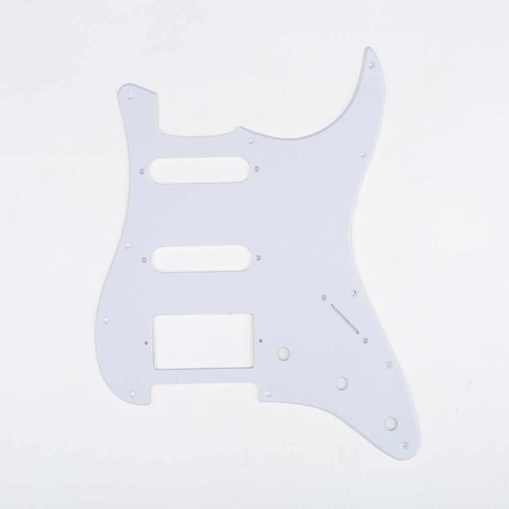 3Ply White Musiclily SSS 11 Hole Left Handed Strat Guitar Pickguard for Fender USA/Mexican Made Standard Stratocaster Modern Style 