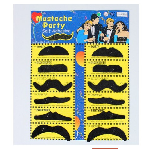 【Starlight】Misai Palsu Fake Moustache Mustaches Fake Beard Party Pirate Party Halloween Decoration