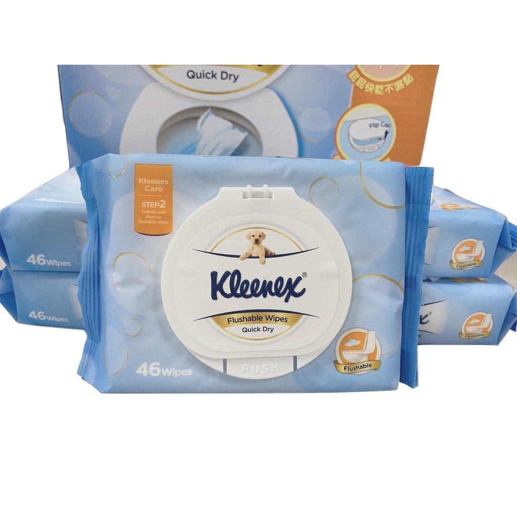 Kleenex Wet Toilet Tissue 46 Pumping Wet Wipes Shopee Malaysia