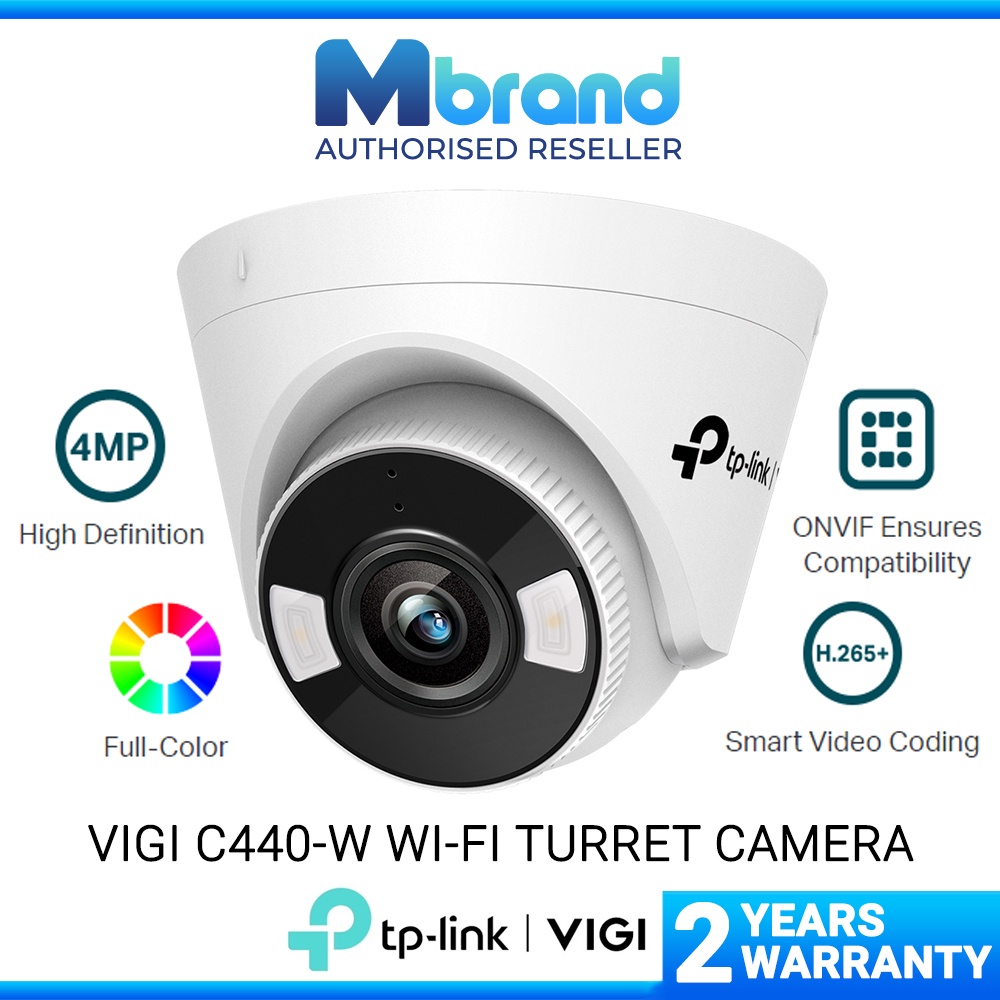 TP-LINK VIGI C440-W CCTV Full-Color Night Vision Smart Detection Wi-Fi ...