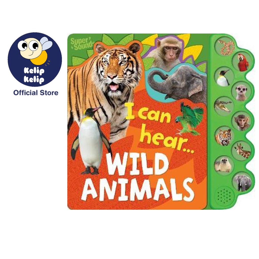 I Can Hear Wild Animals Sound Book With 10 Buttons To Learn All About  Animals For Children | Shopee Malaysia