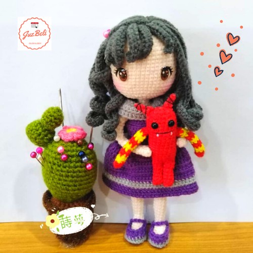 Buy Cute Handmade Crochet Doll Amigurumi Doll 小蒔萼 Little Er Er Seetracker Malaysia