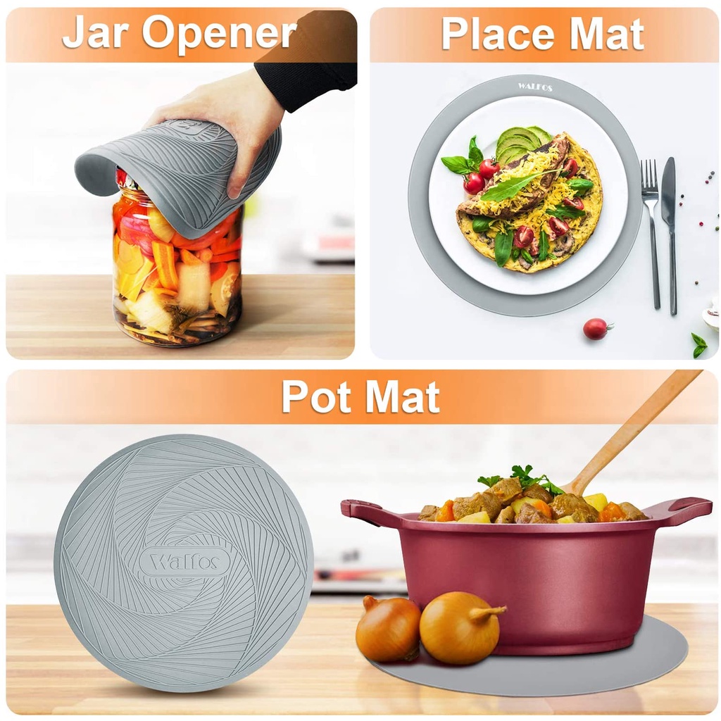 Multi Have Walfos 2021 Hot Selling multi-function Cooking Pad Silicone microwave mat heat-resistant tripo - Image 3
