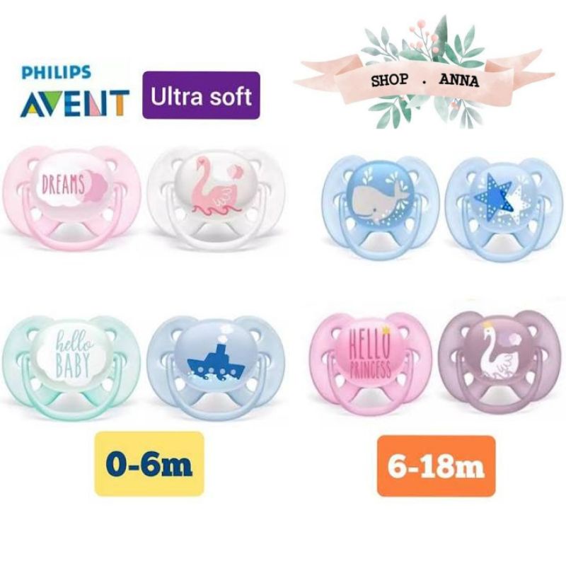 PHILIPS AVENT PACIFIER 06M AND 618M freeflow/British edition/ fashion