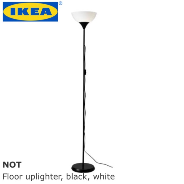 black floor uplighter