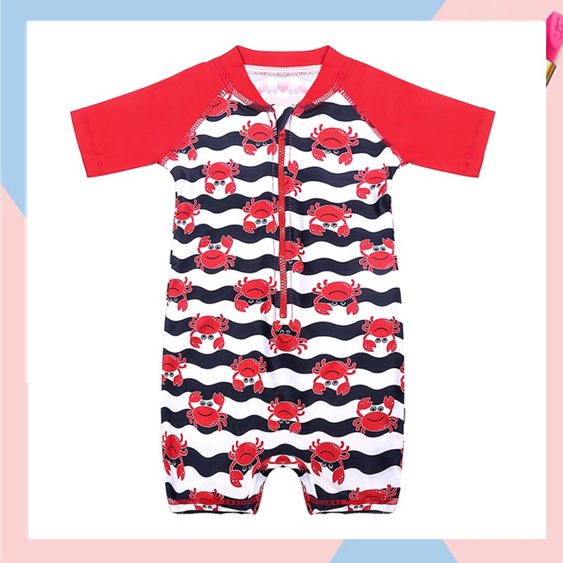 baby boy swim romper