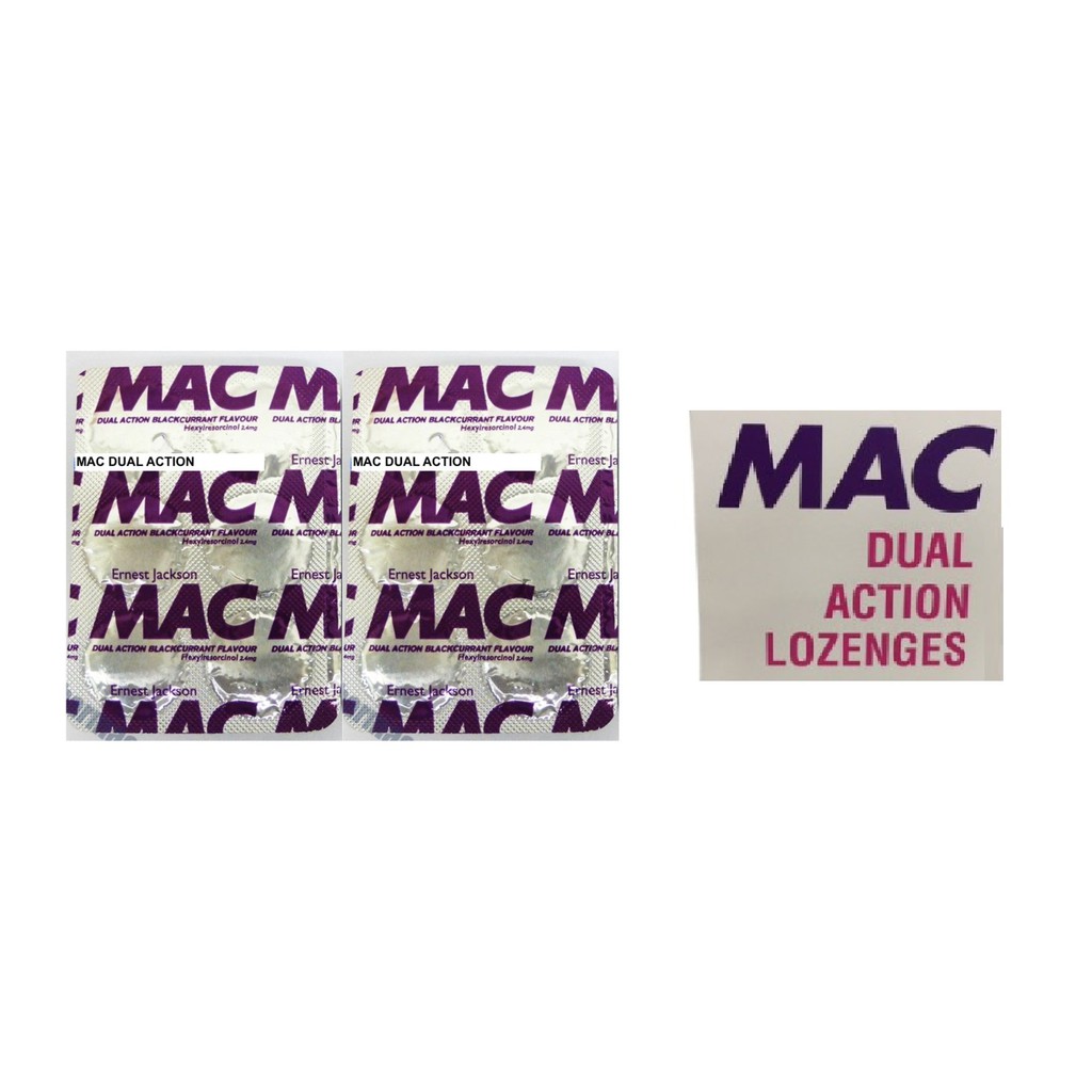Mac Dual Action Lozenges Per Strips 12 S Exp 5 21 Shopee Malaysia