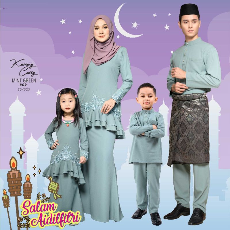 Buy 8 Warna Kurung Casey Mint Green Set Family Sedondon Baju Sedondon Baju Raya Mint Green Baju Melayu Slim Fit Seetracker Malaysia