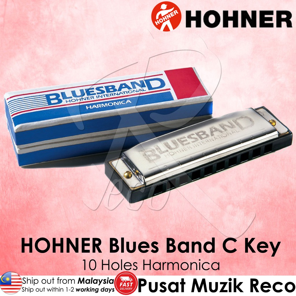 Hohner Blues Band Harmonica 10 Holes C Key Shopee Malaysia