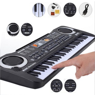 61 Keys Children's Electronic Keyboard Organ Piano Set Self Learning Portable Electronic Music Piano with Microphone Set