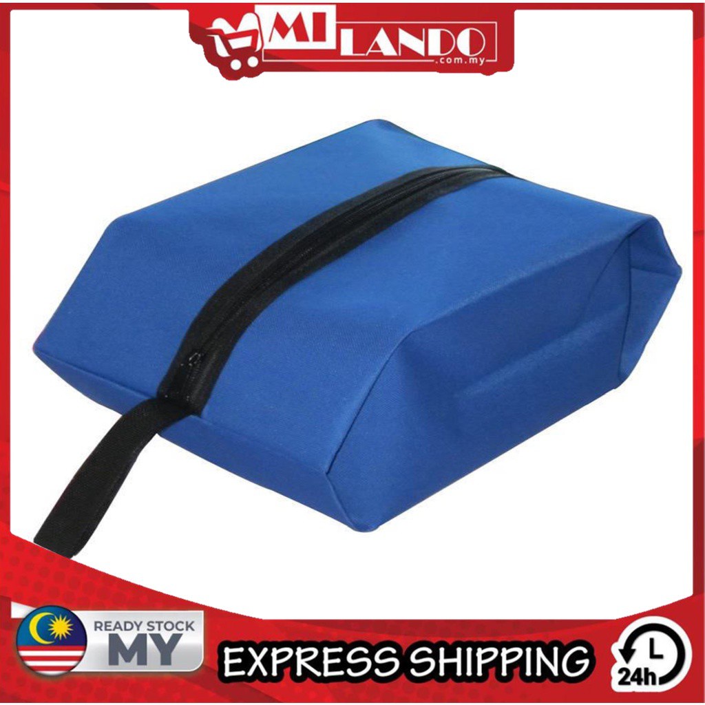 MILANDO Zipper Shoe Bag Travel Organizer Bag Shoe Storage Bag Comestic Toiletries Bag Beg Kasut (Type 7)