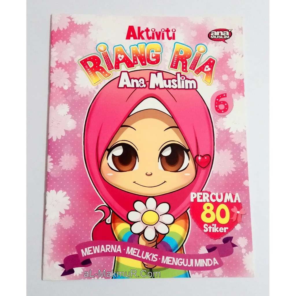 Buku Aktiviti Kanak Kanak : Riang Ria Ana Muslim 6 Mewarna ...