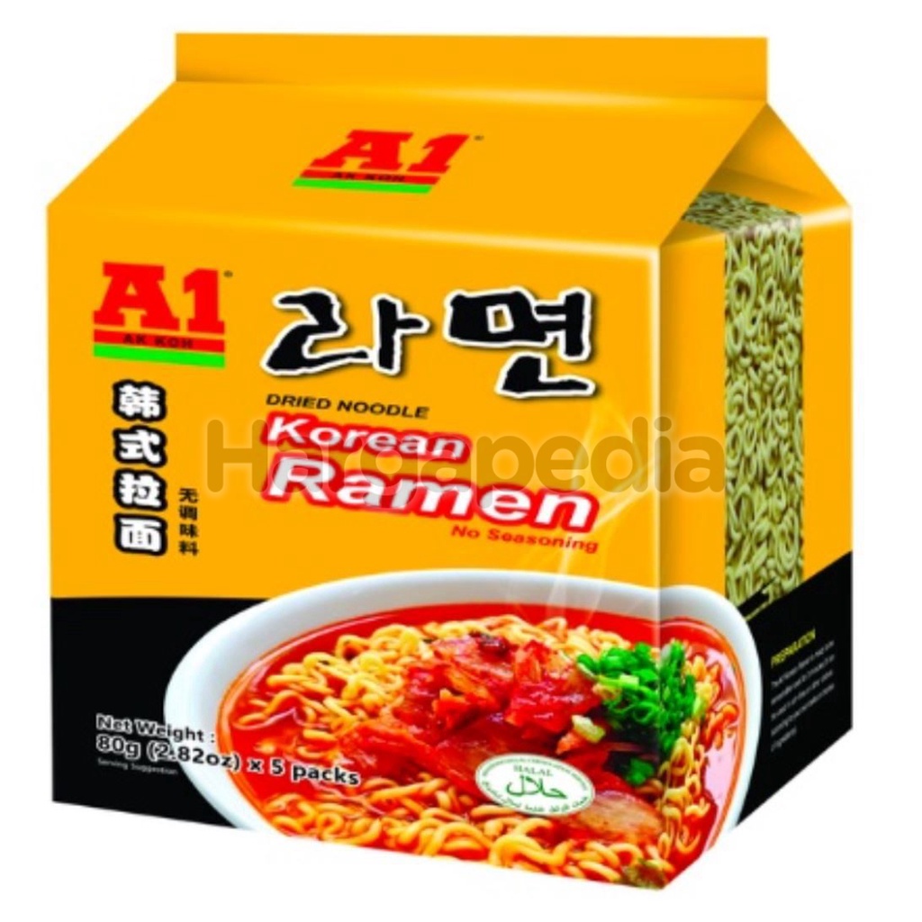 400g A1 Korean Ramen No Seasoning Halal Local Ready Stocks Shopee