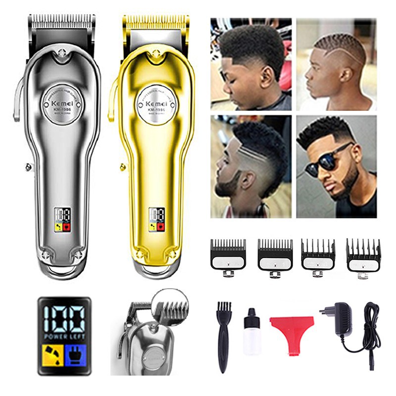 kemei professional hair clippers hair trimmer for men cordless clippers for stylists and barbers