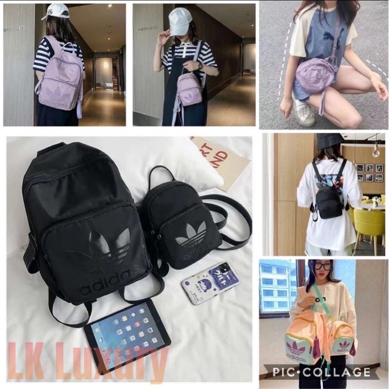Backpack women/Bag women/Sling bag/Adidas Bagpack/Mini Bag/女生书包/女生背包