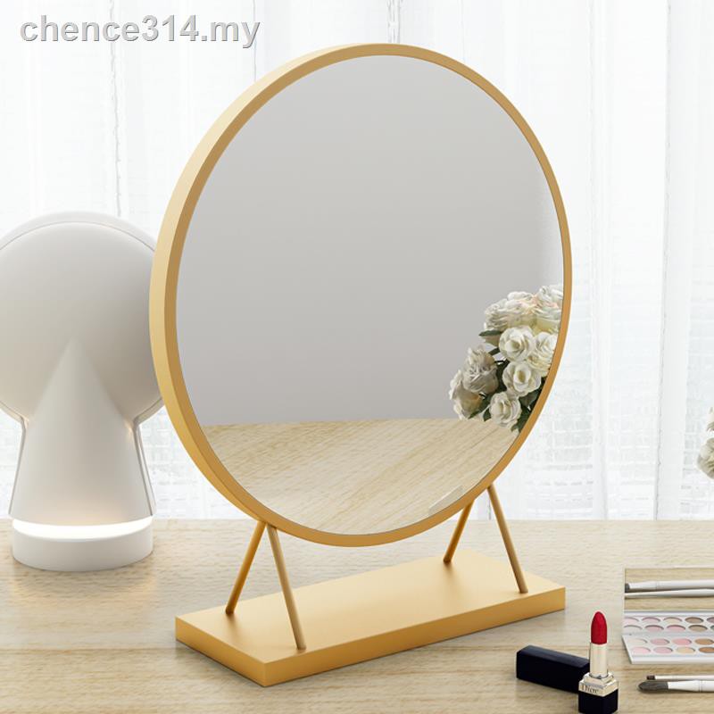 Tabletop Makeup Mirror Attached To Wall, Circular Mirror Tabletop