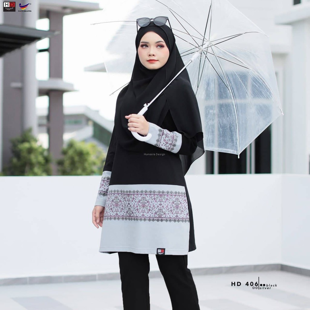 TSHIRT MUSLIMAH HUMAIRA DESIGN : FARRA (SIZE S -3XL)