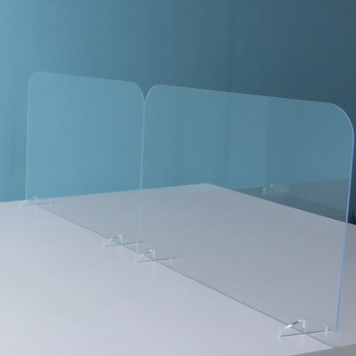 4PCS Odetina Transparent Partition Board Student Partition Class Tabletop Dining Room Partition Dining Table Protective Board Desk Baffle 