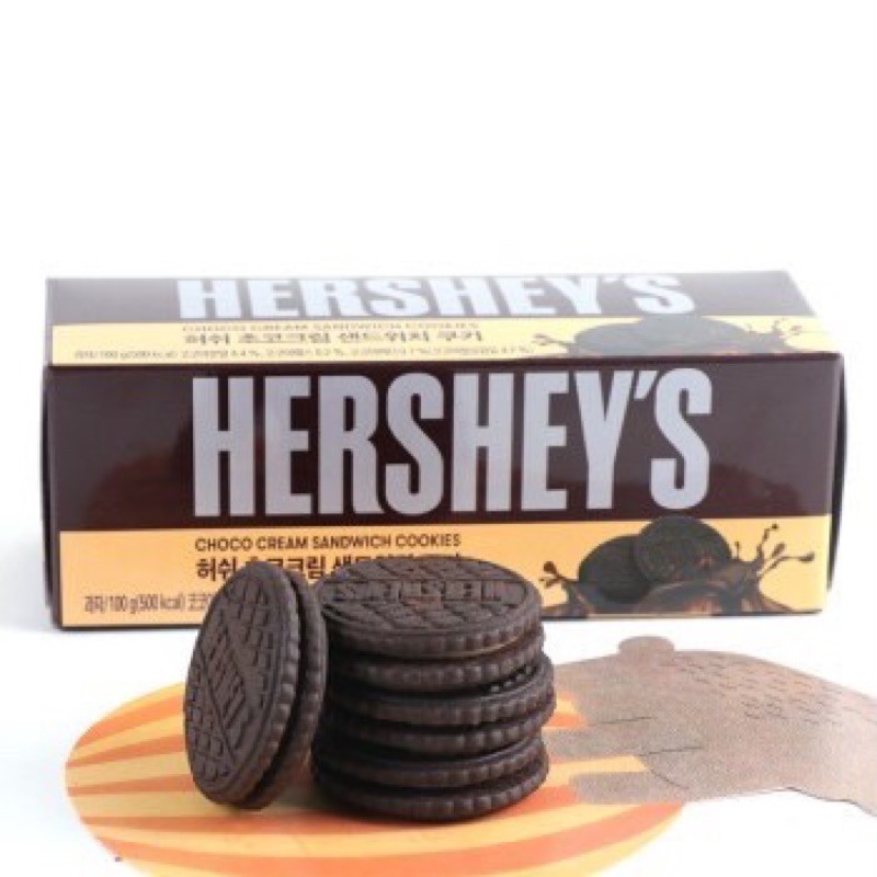 ‼️READY STOCK ‼️Korea Hershey’s Sandwich Cream Cookies🍪🍪🍫🍫 Shopee