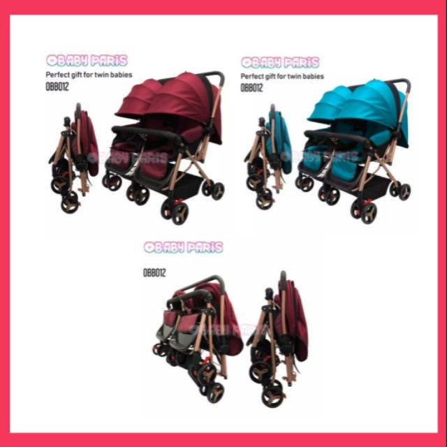 o baby double stroller