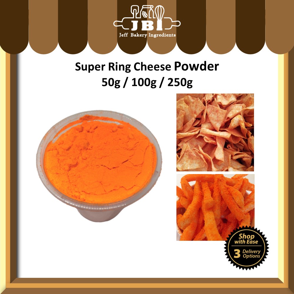 Super Ring Cheese Powder 50g / 100g / 250g Serbuk Cheese Super Rings Original Superring