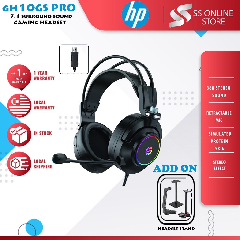 HP GH10 PRO / GH10GS / GH10GS PRO Headphone Gaming Headset Earphone ...