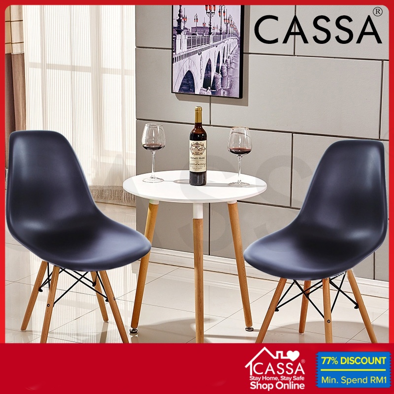 Cassa Eames Set Dining Tea Office Meeting Round Table 60cm With 2 Unit