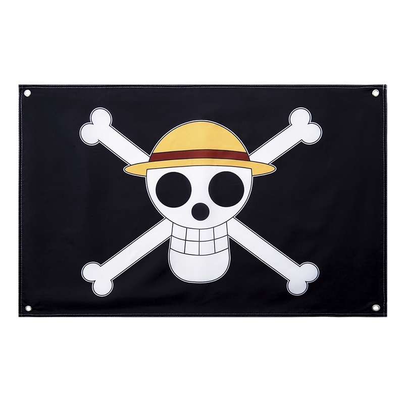 Huichengr 60 90cm One Piece Luffy S Straw Hat Pirate Flag Home Wall Bar Decoration Hot Shopee Malaysia