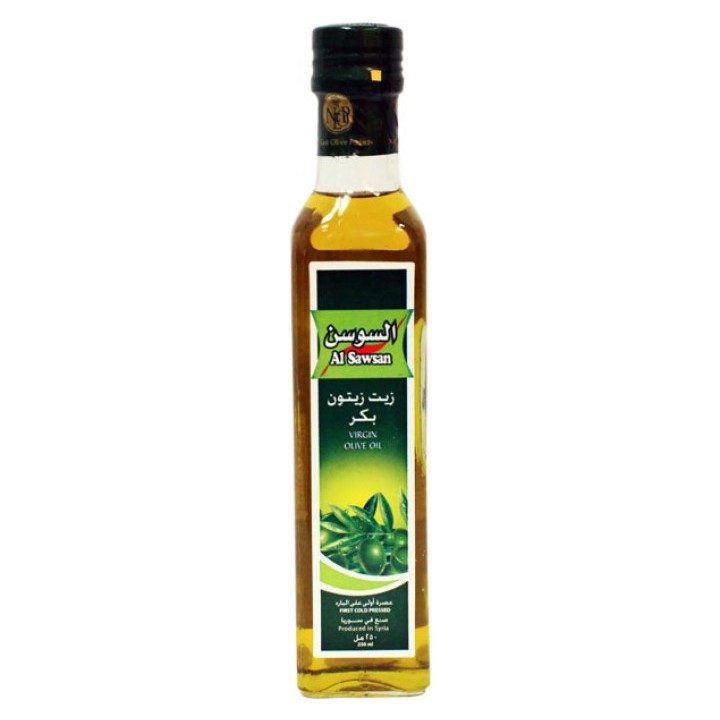 Al Sawsan Syrian Virgin Olive Oil first cold pressed 250 ML ( expiry 11