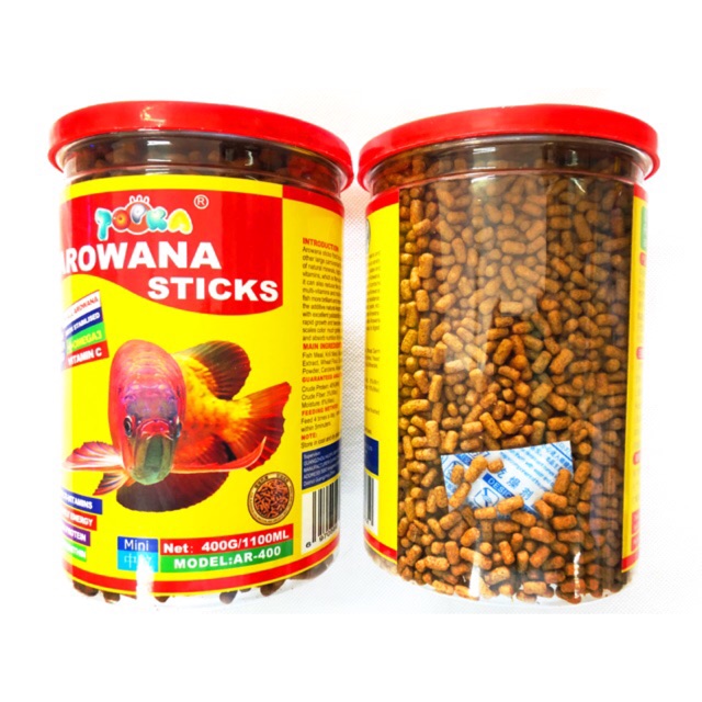 topka Arowana sticks 400g makanan ikan arowana makanan 