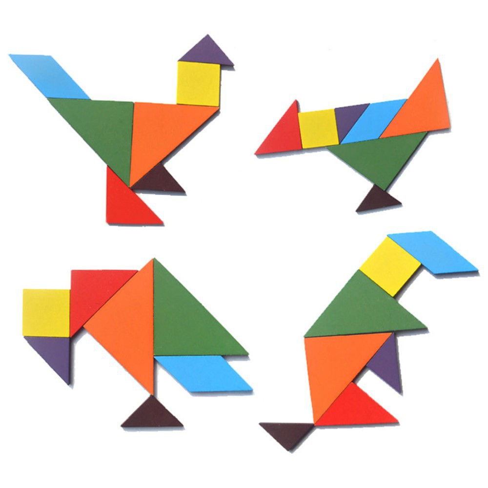 Multi Durable Wooden Puzzle Jigsaw Intelligent Tangram Brain Teaser Educational Toys Kids Reliable - Image 5