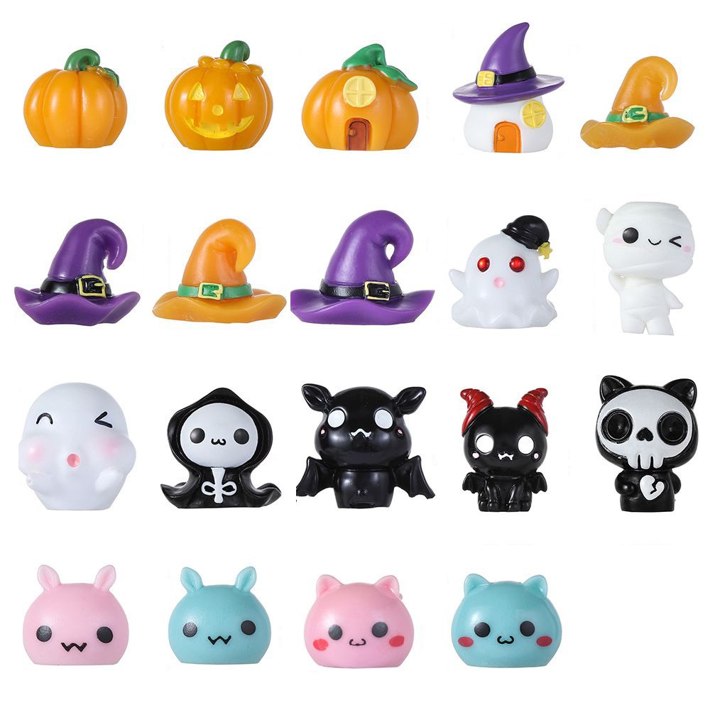 1Pcs Vampire Halloween Decor Cute Pumpkin Micro Landscape Ornaments Halloween Ornaments Miniature Figurines