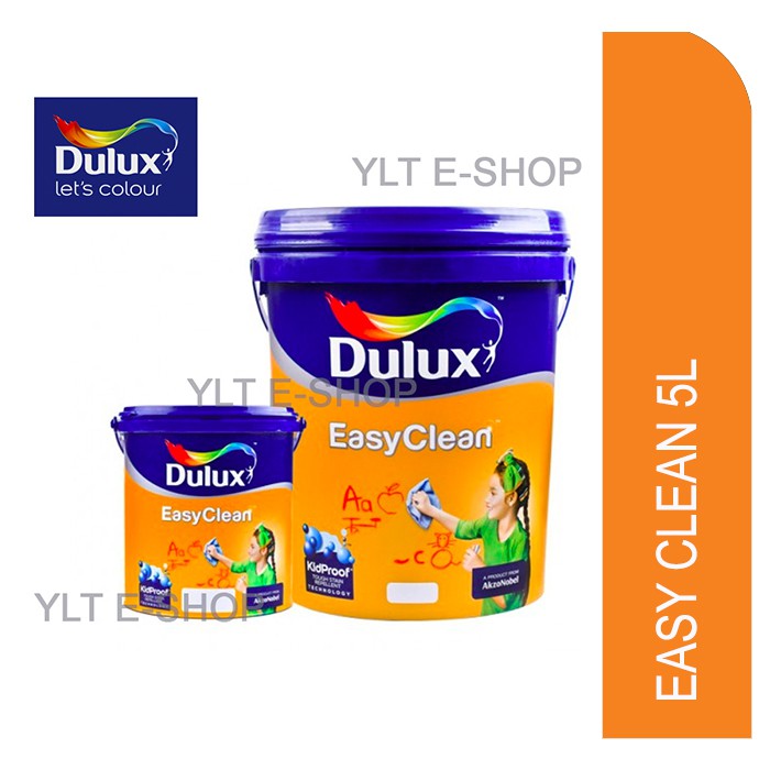 YLT Dulux Easy Clean 5L Custom Mixed Colour Available *Free 7" Roller