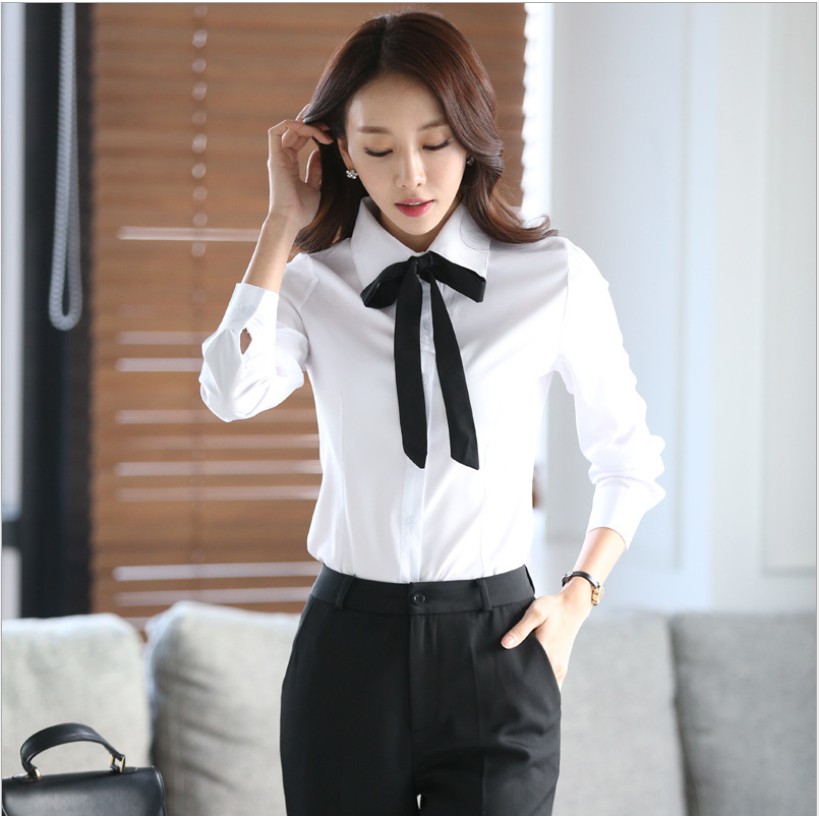 white long sleeves outfit female