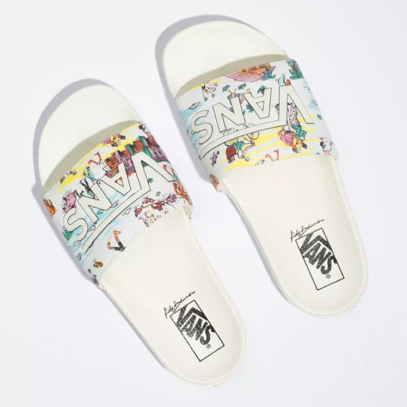 colorful vans slides