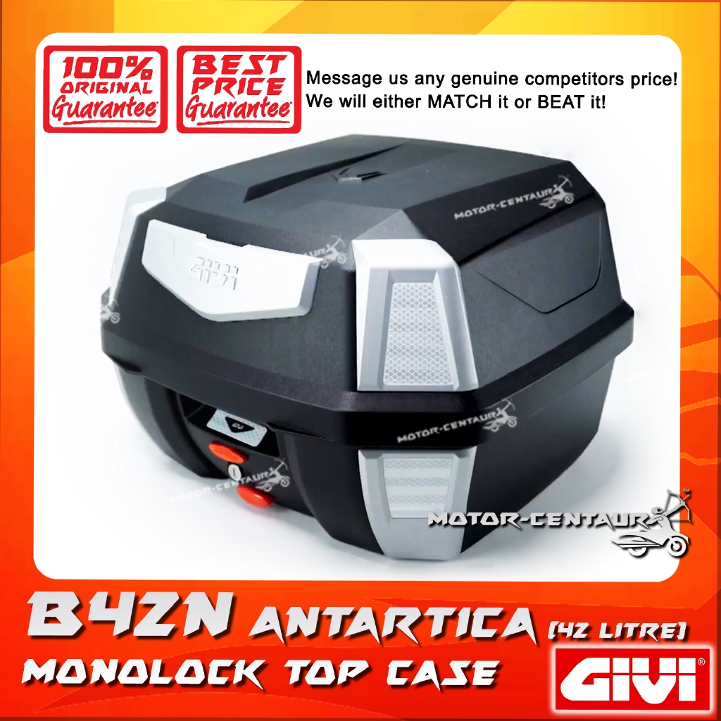  KOTAK  BOX  GIVI MONOLOCK TOP CASE B42 B42N ANTARTICA BLACK 