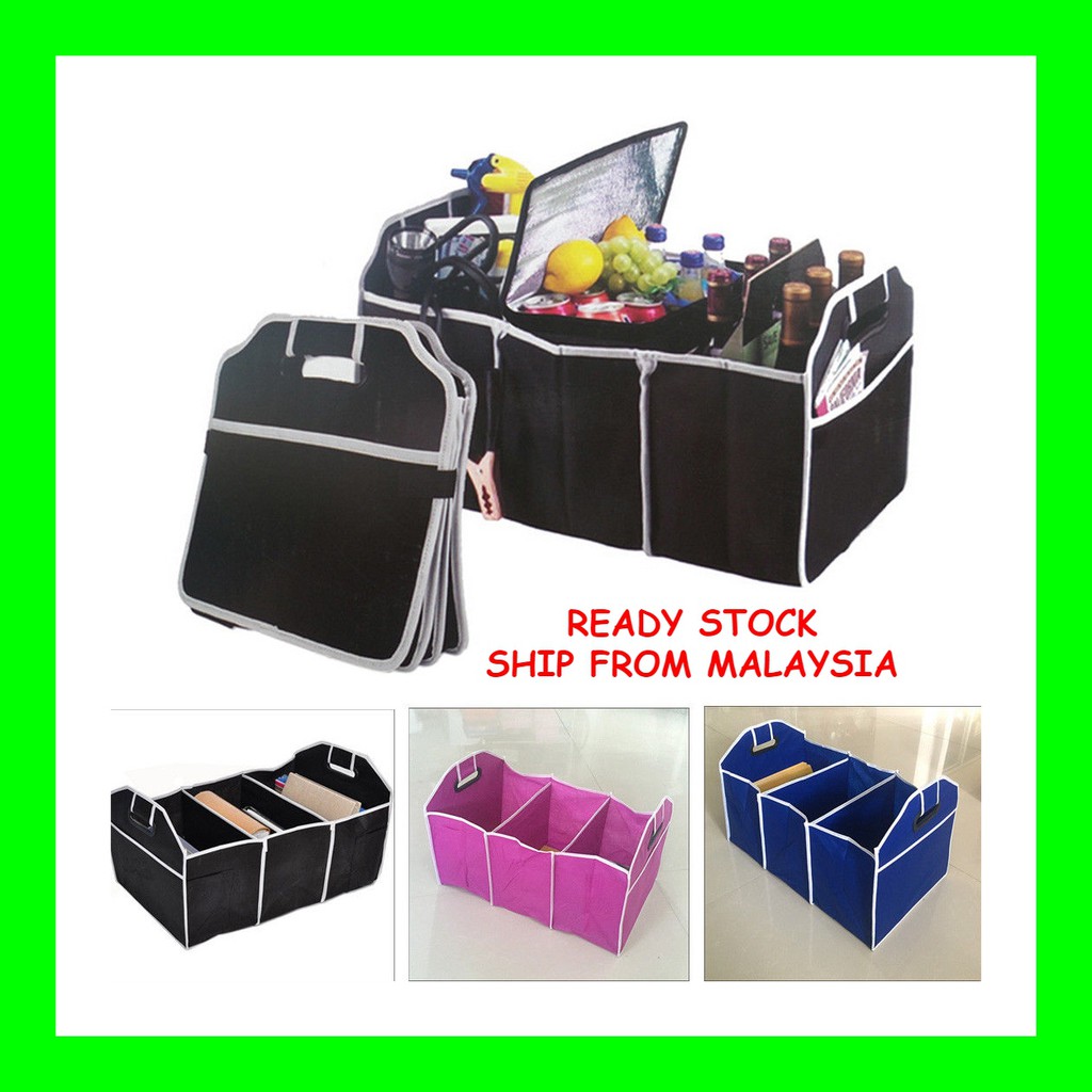 Kotak Tempat Bekas Simpan Barang Dalam Bonet Kereta Car Boot Trunk Rear Bonnet Organizer Foldable Storage Box Lockers Shopee Malaysia