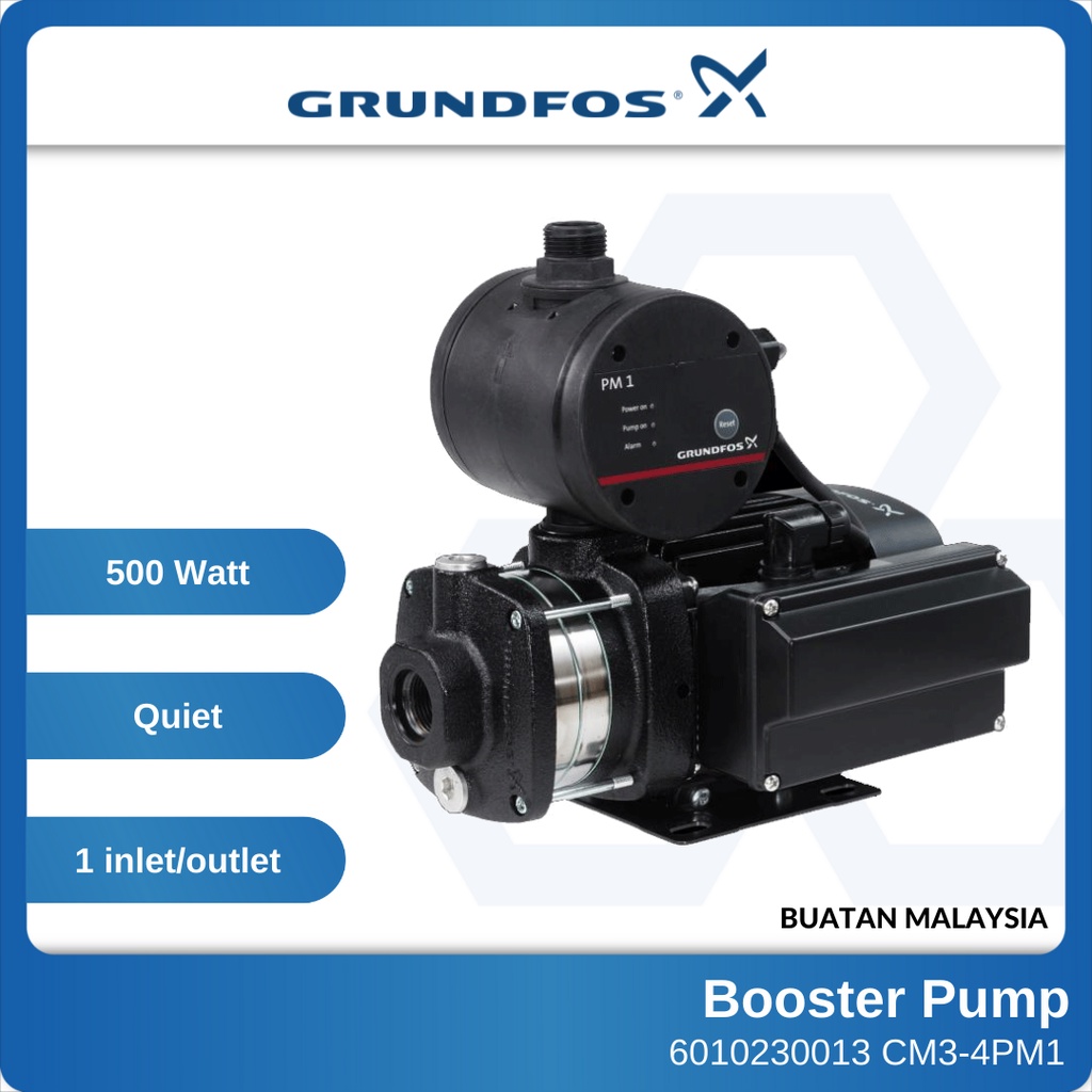 Grundfos Booster Pump Automatic Home Pressure Control System Cm3 4pm1