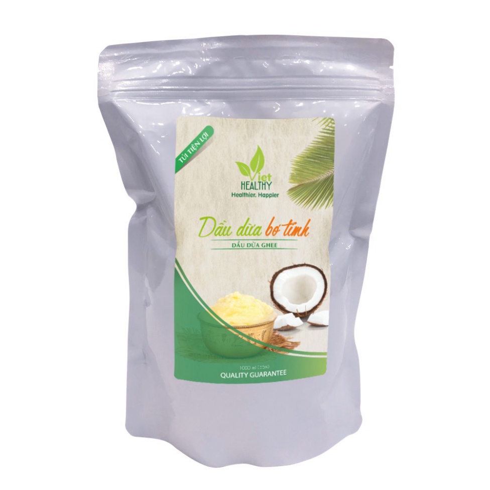 Ghee Coconut Oil 1 liter VietHealthy (Convenience Bag) Viet Healthy