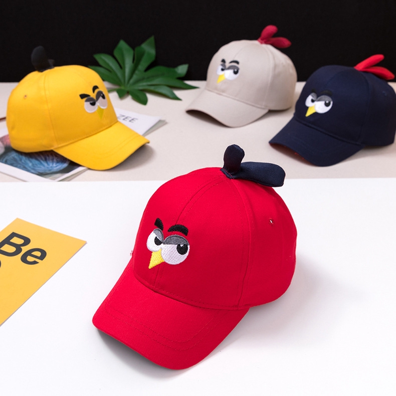 Embroidered Bird Childrens Baseball Cap Fall 2019 New Baby Cap Cartoon Childrens Cap Benhui Wholesale K67 - roblox baseball cap texture