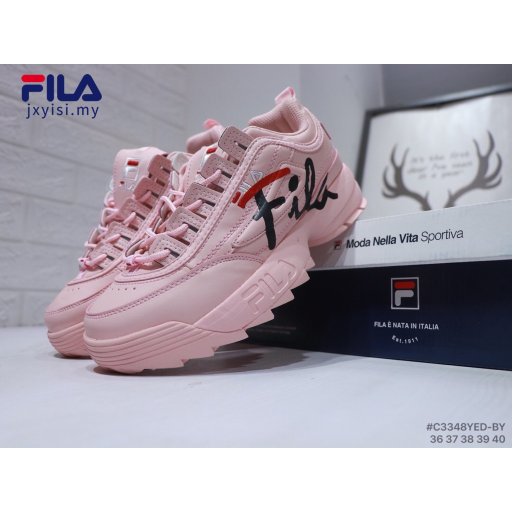 kasut fila pink