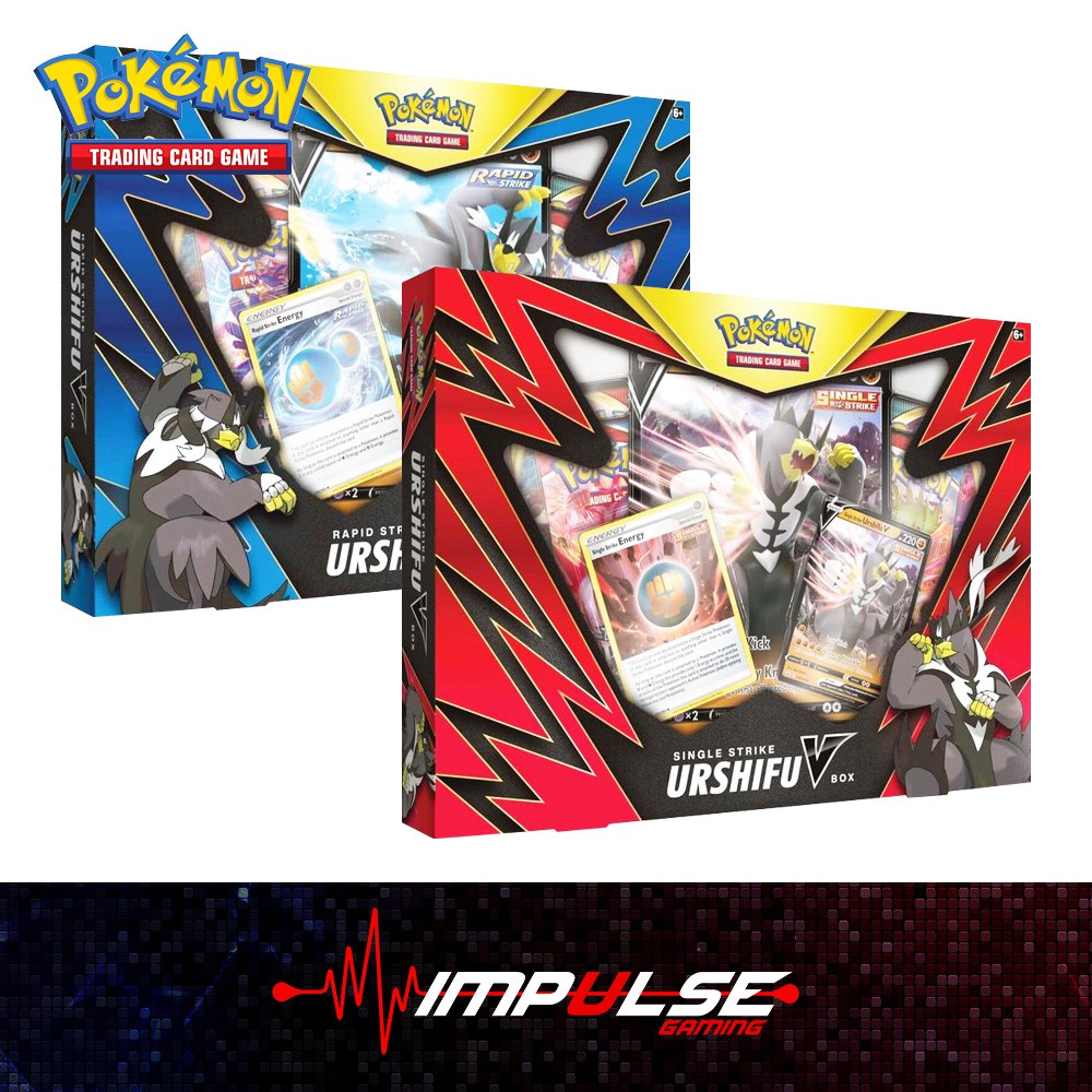 Pokemon Tcg Urshifu V Box Single Rapid Strike Shopee Malaysia