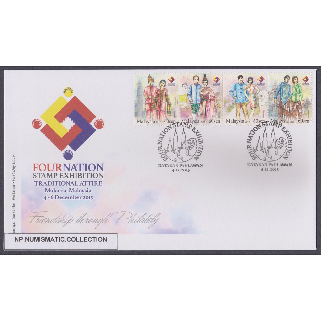 [ FIRST DAY COVER ] FOURNATION STAMP EXHIBITION - TRADITIONAL ATTIRE - 2015